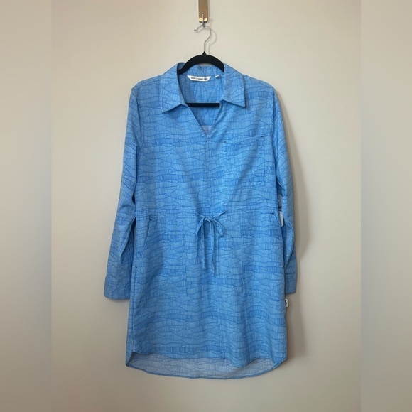 NWT Shore To Summit Utility Dress w/Sun Protection- Blue - Size Large - Picture 4 of 10